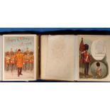 Military Albums, 3 Victorian photograph albums to include 'Army & Navy' embossed leather covered