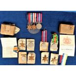 WW2 Medals, a collection of medals to comprise boxed Atlantic Star, 39-45 Star, War Medal and