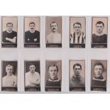 Cigarette cards, Smiths, Footballers (Titled dark & light blue backs) 16 cards all heavily