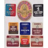 Beer labels, a mixed age selection of 18 labels, Cobb & Co Margate (17) including large vertical