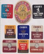Beer labels, a mixed age selection of 18 labels, Cobb & Co Margate (17) including large vertical