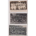 Rugby Union &, Cricket, South Africa, three team group postcards, South Africa Rugby Teams 1912-