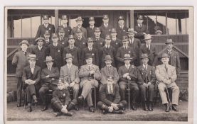 Postcard, Northamptonshire, RP showing Oundle Post Office Staff, (date of 1923 in ink to reverse