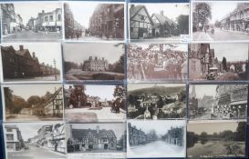 Postcards, Worcestershire, a mix of approx. 28 cards, with good RPs of Kemerton Village, walking the