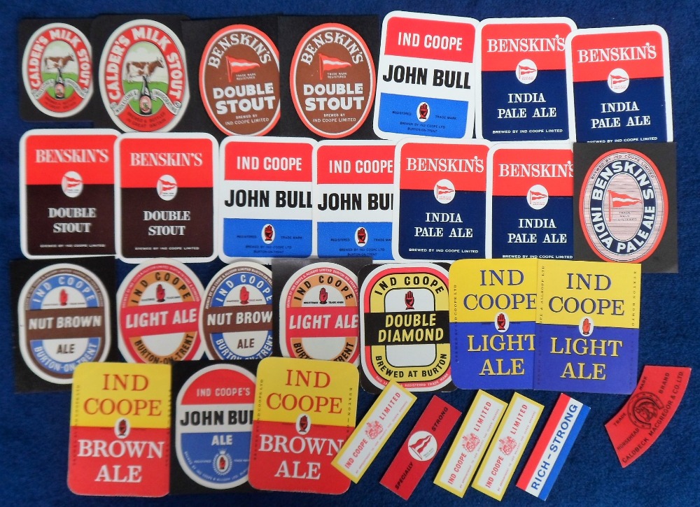 Beer labels, a selection of 64 labels (including 7 duplicates), Benskins/Ind Coope, Bass, - Image 2 of 2