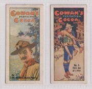 Trade cards, Canada, Cowans, Boy Scout Series, 2 type cards, no 1 Sir Robert Baden Powell & no 3