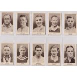 Cigarette cards, United Services Manufacturing Co, Popular Footballers, (set, 50 cards) including
