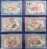 Trade Cards, Liebig, 2 Dutch sets (6 cards in each), Alpine Flowers I ref. S474 & Flowers and