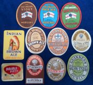 Beer labels, a selection of 11 labels from G E Cook of Halstead (4) and Morgan's Brewery of Norwich,