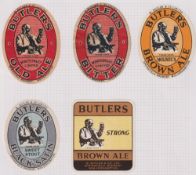 Beer labels, a mixed age selection of 33 labels, William Butler & Co, Wolverhampton (5), James