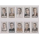 Cigarette cards, Gallaher, Famous Footballers (Green Back) (set, 100 cards) (mostly gd)