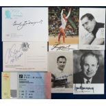 Olympics, autographs, postcards Juan Antonio Samaranch, Ludmilla Tuirschtschewa, Carl Lewis, Maurice