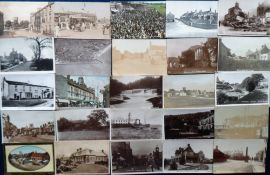 Postcards, Yorkshire, a collection of approx. 89 cards, with RPs of Halifax Tram smash (2), The