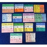 Rugby Union Tickets, a collection of 14 England International home match tickets, 1953 to 1967,