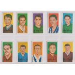 Trade cards, Barratt's, Famous Footballers, Series A10 (set, 50 cards) (vg)