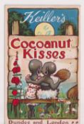 Postcard, Advertising, Keillers, Cocoanut Kisses, being a representative's reply to order card by W.