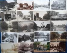 Postcards, Hampshire, a collection of approx. 57 cards of Bishopstoke with RPs of Church Rd, shop