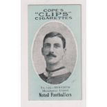 Cigarette card, Cope's, Noted Footballers (Clips, 282 Subjects), type card, no 125, Meredith,