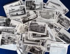 Photographs, Buses, a collection of 180 postcard sized b/w photos of Eastern Counties buses. Few, if