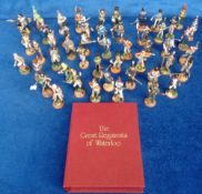 The Great Regiments of Waterloo, 1979 pewter set of 50 soldiers complete with paperwork, posters and