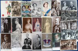 Postcards, Royalty, a collection of approx. 140 cards, mainly British Royalty, inc. portraits,