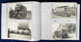 Transportation, Photographs, approx. 280 b/w images of buses and coaches, 200 of them relating to