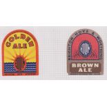 Beer labels, a mixed age selection of 34 labels, Marston's brewed for the Edlin Hotel Chain,