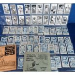 Cigarette & trade cards, Football, 5 sets, Carreras Footballers (Turf Slides, 50 cards, on uncut