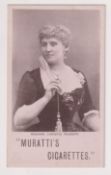 Cigarette card, Muratti, Actresses, Collotype, 'P' size, type card, Madame Christie Nilsson (gd) (