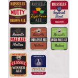 Beer labels, a mixed age selection of 16 labels, Russell & Wrangham Ltd, Malton (8), St Anne's