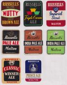 Beer labels, a mixed age selection of 16 labels, Russell & Wrangham Ltd, Malton (8), St Anne's