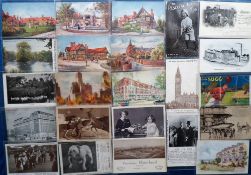 Postcards, Advertising, a mix of approx. 176 cards. Products include Goss China, Trent, Red Star