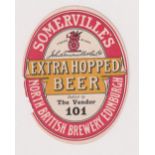 Beer label, John Somerville & Co Ltd, Edinburgh, Extra Hopped Beer, bottled by The Vendor 101, circa