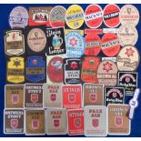 Beer labels, a selection of 34 labels (29 different) including a Peatling Amber Ale with stopper,