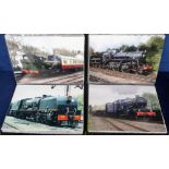 Photographs Steam Locomotives, approx. 100 excellent quality, privately taken colour photographs (