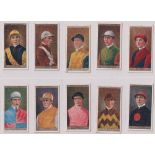 Cigarette cards, Ogden's, 2 sets, Jockeys & Owners Colours & Jockeys 1930 (few with sl faults,