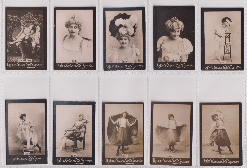 Cigarette cards, Ogden's, Guinea Gold, Actresses, Base M, 156 cards, all with initials starting ' - Image 9 of 15