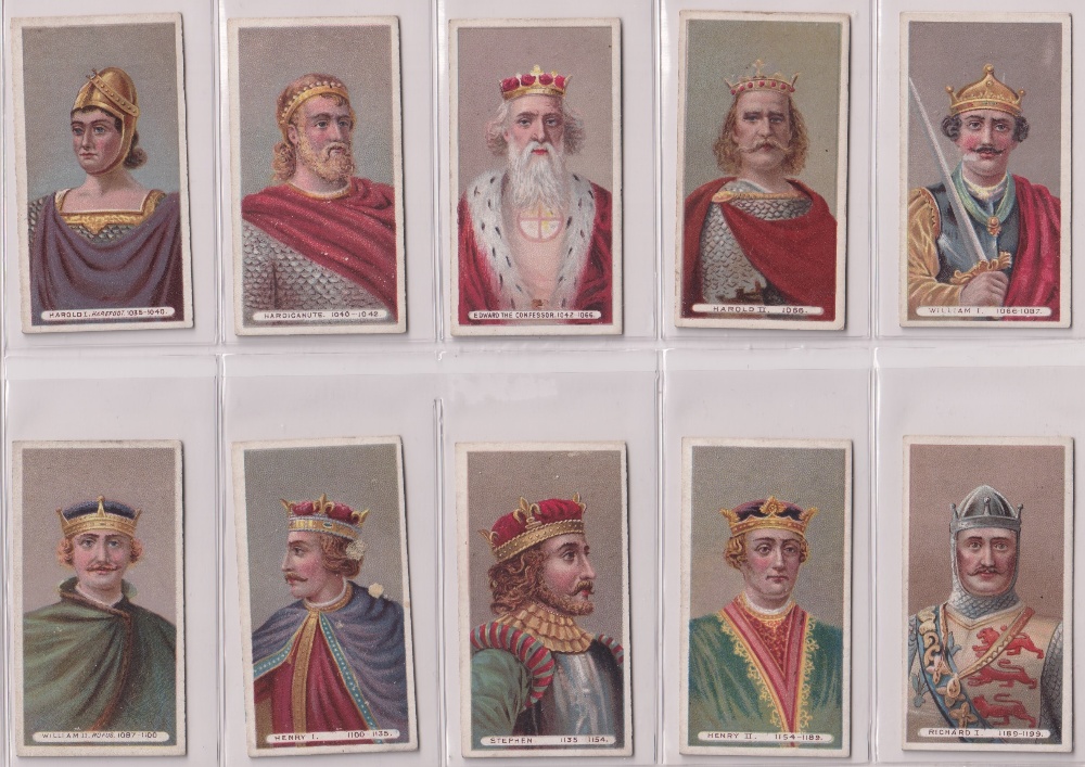 Cigarette cards, Royalty, 5 sets, Lambert & Butler, Arms of Kings & Queens of England (40 cards) ( - Image 5 of 5