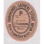 Beer labels, a mixed shape, size and age collection of 46 labels, Thomas Farrimond, Wigan, Oatmeal