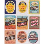 Beer labels, a mixed shape, size and age collection of 60 labels, Carlisle & District State