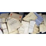 Deeds and Documents, a collection of approx. 250 mixed paper and vellum documents inc. wills,