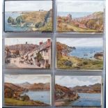 Postcards, a further large collection in modern album of approx. 620 UK scenic views illustrated