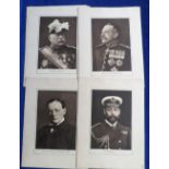 Trade cards, Singer, 'The Singer Collection of War Celebrities', set of 16 large sepia images