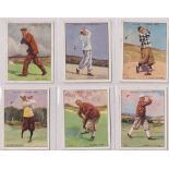 Cigarette cards, Wills, Famous Golfers 'L' size inc. Walter Hagen (some with sl marks, gen gd)