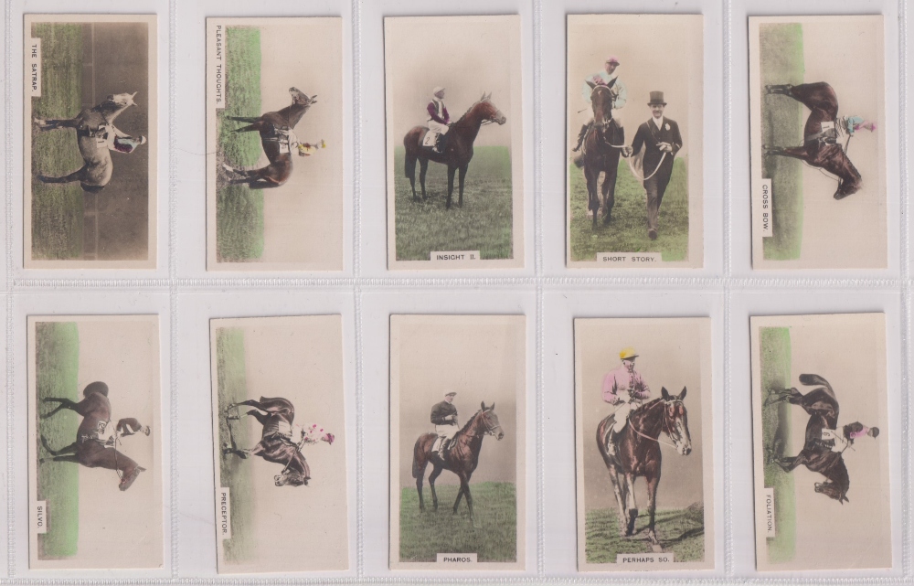 Cigarette cards, Lea, Famous Racehorses of 1926 (set, 48 cards) (vg)