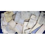 Deeds and Documents, East Yorkshire, 100+ items both large and small, 1833-1947 all concerning the