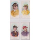 Cigarette cards, Lambert & Butler, Jockeys, (no frame) (set, 4 cards) (some sl marks, gen gd)