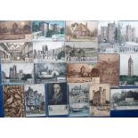 Postcards, an unusual collection of approx. 100 illustrated UK topographical/historical cards