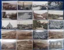 Postcards, Cornwall, approx. 125 cards to comprise R.P.s, printed and artist drawn featuring St.