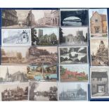 Postcards, Worcestershire, Cambridgeshire, Huntingdonshire, Northamptonshire approx. 80 R.P.s,